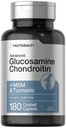 Horbäach Glucosamine Chondroitin | Plus MSM & Turmeric | 180 kaplama Caplets | Non-GMO, Gluten Free Supplement Supplement Supplement