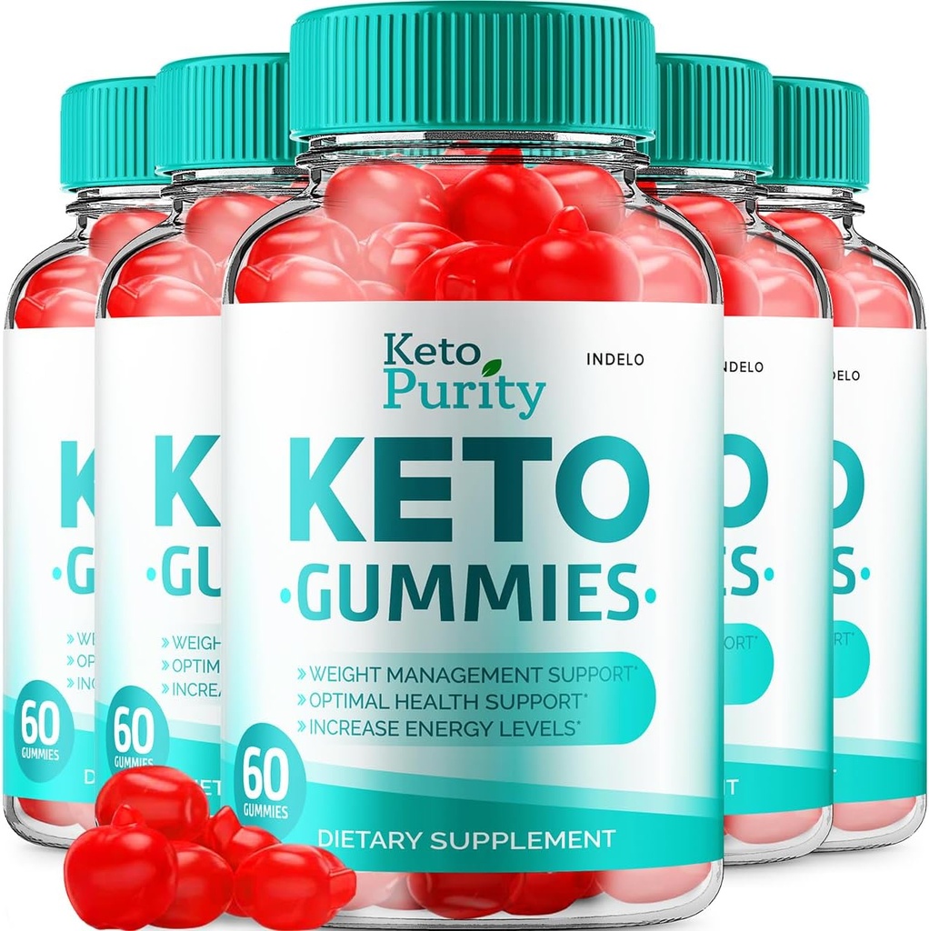 (5 Pack) Keto Purity ACV Gummies Advanced Loss - Purity Keto Plus ACV Weight Management Gummies Apple Cider Vinegar KetoPurity, Keto Purity Gummies Reviews Vitamin B12 Keto+ACV (300 Gummies)