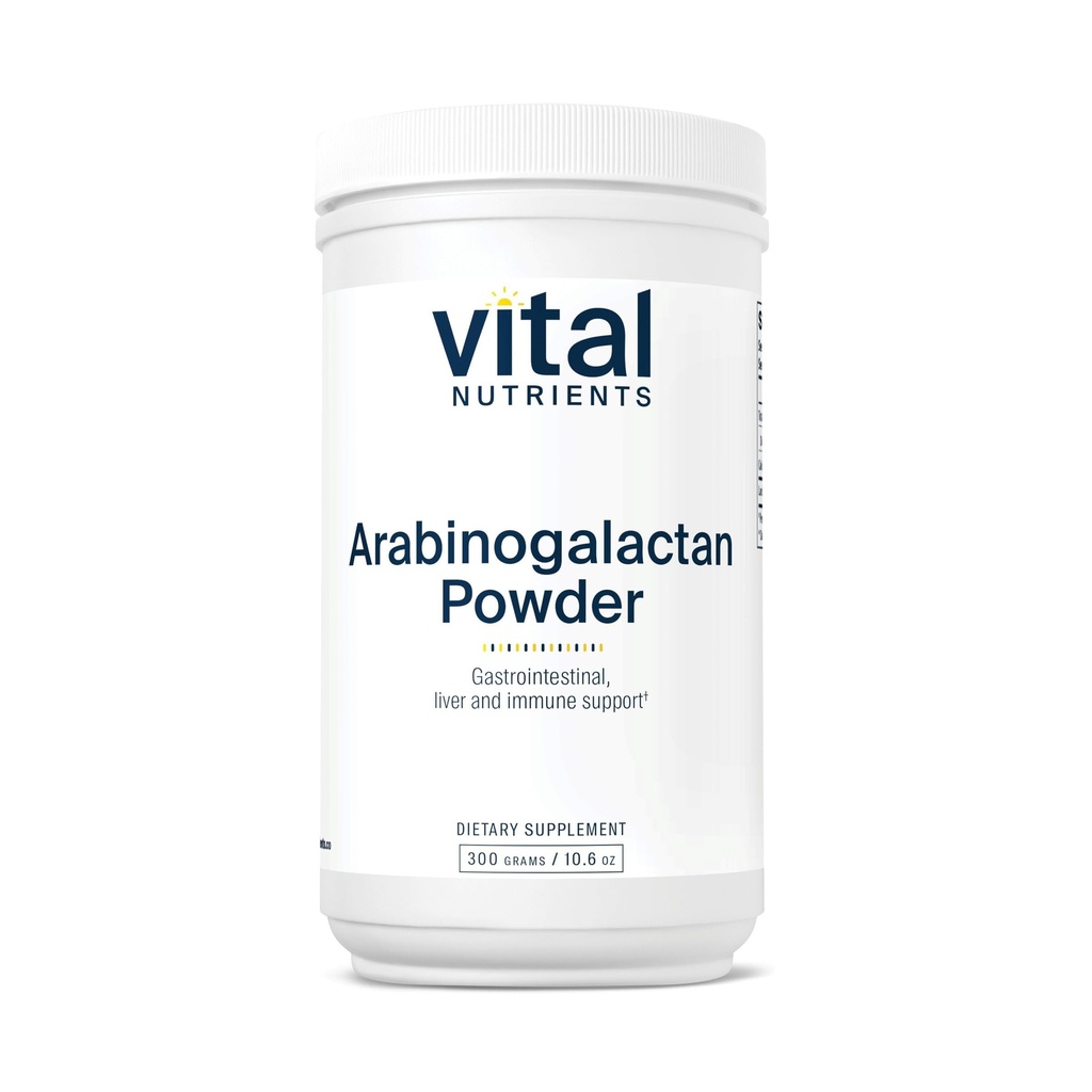 Vital Nutrients Arabinogalactan Toz - Vegan GI Health, Liver ve Immune Support* - Gluten, Süt, Soy Free - Non-GMO - 300g