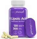 LongLifeNutri Stabilized R-Alpha Lipoic Acid 300 mg – Yüksek Potency Na-RALA Supplement for Cellular Energy & Metabollic Function, 120 Vegetarian Capsules, 4-Month Supply, GMP sertifikalı, ABD'de Yapıldı