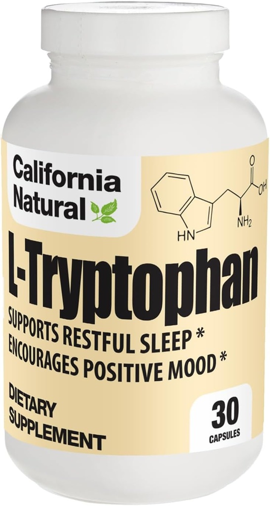 California Natural L-Tryptophan 500 Mg Κάψουλες, 30 κόμης