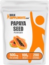 BulkSupplements.com Papaya Seed Powder - Carica Παπάγια Σπόροι, Συμπλήρωμα διατροφής, για υποστήριξη Digestive & Gut - Χωρίς γλουτένη, 500mg ανά σερβίροντας, 100g (3.5 oz) (πακέτο του 1)