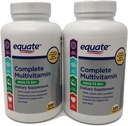 Equate Olgun Yetişkin 50+ Bir Günlük Komple Multivitamin Centrum Silver (220 Ct) ile kıyasla (İki Paket)