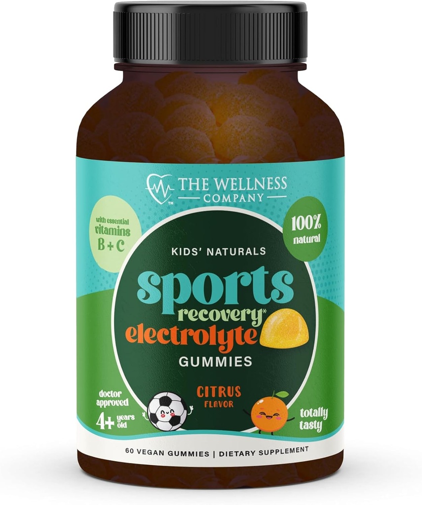 Çocuklar Doğal Sport Recovery Gummies – Daily Wellness Desteği | 60ct (1 Ay Supply)