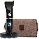 The Beard Club Trimmer for Men with Travel Bag - Electric Cordless Pirelli Beard & Hair Trimmer - High Power 7000 RPM - 8 Color Guides 45 Benzersiz Trim Lengths - Travel Lock Locks