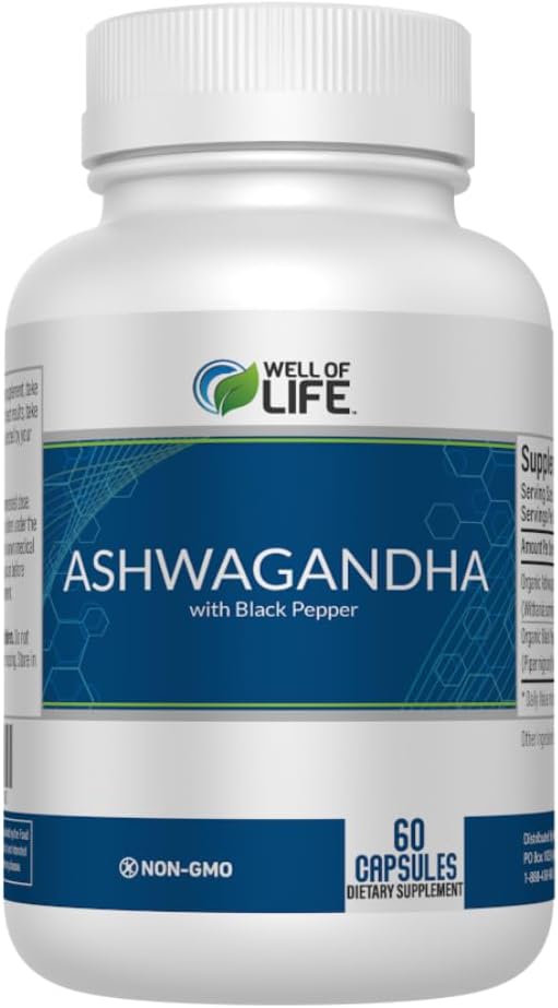 Hayat: Ashwagandha 650 mg + Black Extract 60 Veg Capsules: Geliştirilmiş Uyku ve Well-Being. Adrenal Health Support. Non-GMO, GMP sertifikalı. ABD'de Made in USA.