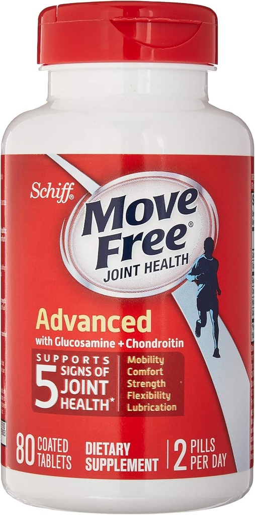 Schiff Free Advanced, Ortak Sağlık Supplement with Glucosamine and Chondroitin, 80 Kont