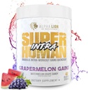 ALPHA LION Superhuman Intra Workout Powder for Men & Women, Amino Acids Drink, Mus Recovery Supplement, BCAA Powder, Electrolytes & Hydration Mix (42 Σερβιέτες, Cartermelon Grape Candy Flavor)