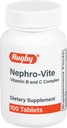 Rugby Nephro-Vite Vitamin B and C Complex Tablets - Dietary Supplement - 100 Count (1 Pack)