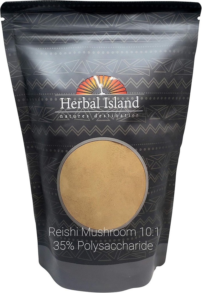 Reishi Mushroom Extract 10:1 Toz 1 LB veya 16 OZ% 35 Polysaccharides Ganoderma lucidum