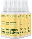 ATTITUDE Hand Sanitizer Spray for Yetişkinler and Kids, EWG TY, Kills Bakteri ve Germs, Vegan, Lemon Leaves, 3.38 Fl Oz (Spray Şişe) ( Borges 6)