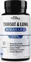 Real Science Throat & Lung Detox Capses to Clear Mucus, Sore Throat & Support Breathing – Συμπληρώματα υποστήριξης πνεύμονα με Vinitrox, GABA, Βιταμίνη C & D για Long-Term Cough & αναπνευστική ανακούφιση, 60 Caps
