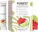Brainer Purest Electrolyte Hibiscus Lime Toz Paketleri - Tüm Gıda Hydration - Organik Freeze-Dried Meyveler ve Güneş Deniz Tuzları Ultimate Electrolyte Balance için