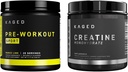 Kaged Pre Sport Pre Workout Toz Mango Limetine Monohidrat Micronized Toz Sche, Energy & Muscle Recovery Supplement Pack, 20 Hizmet Pre-Workout + 100 Servisler Kretin