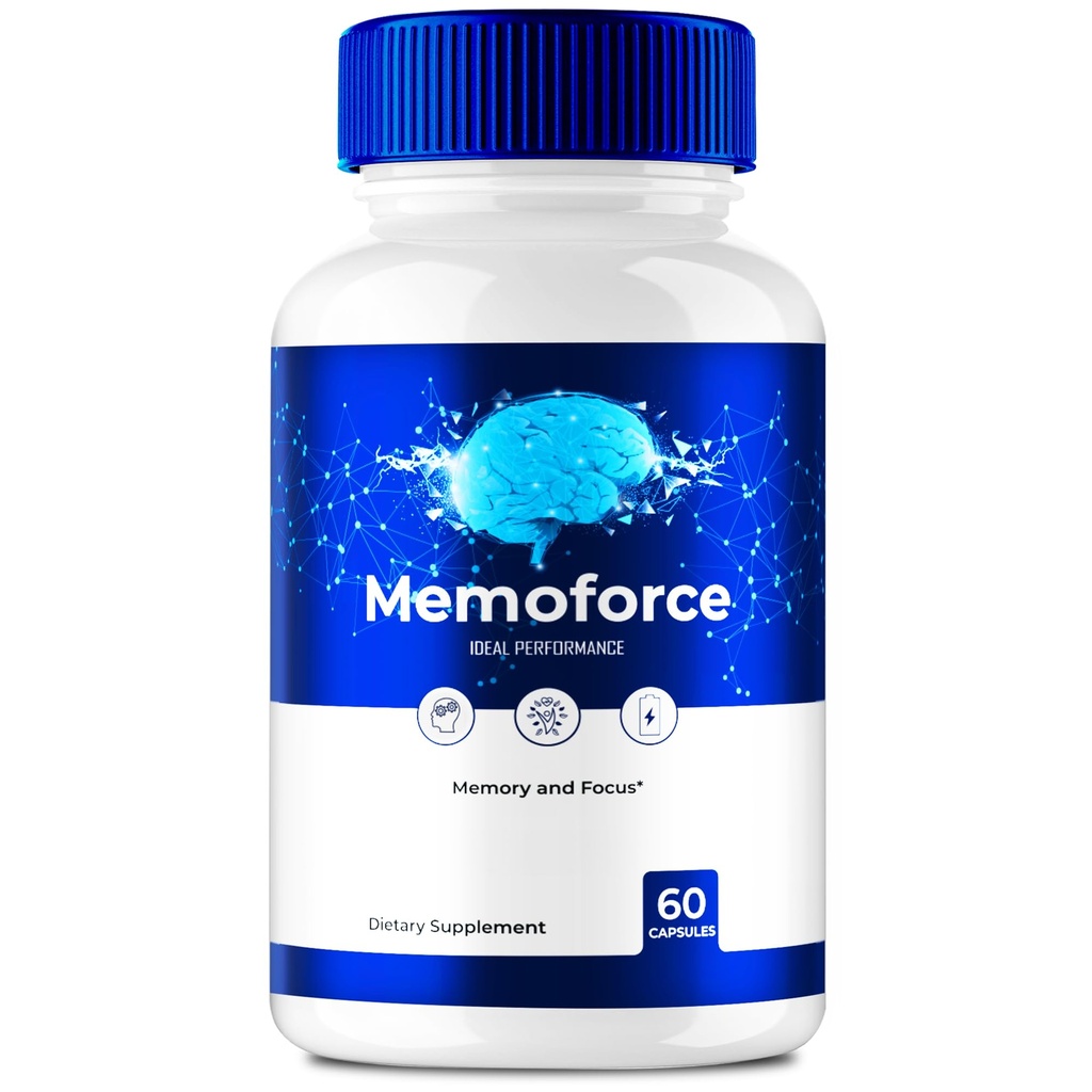 Memoforce Pills, Memoforce Supplement Capsules, Memoforce Advanced Formula, Memoforce Reviews (60 Capsules)