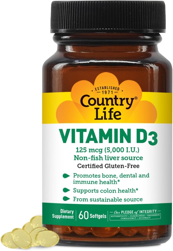 ΧΩΡΑ LIFE Βιταμίνη D3 5000 IU, 60 CT