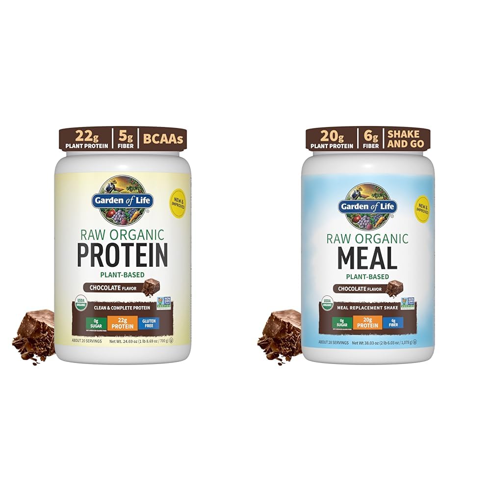 Life Organic Vegan Chocolate Protein Toz Raw Organic Meal Yenileme Shakes - Chocolate Plantive Vegan Toz