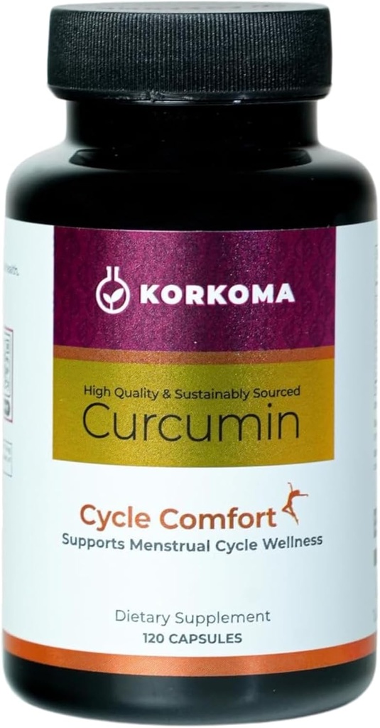 Plant Comfort - Turmeric Extract Supplement, Supports Menstrual Health & Comfort, 120 Capsules