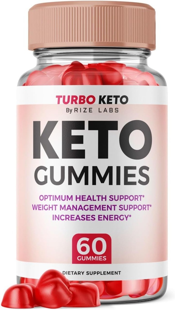 rize labs - Turbo Keto ACV Gummies για Σύνθετη απώλεια βάρους με μηλίτη μηλίτη ξύσμα, συμπλήρωμα βοηθά στη μείωση του λίπους κοιλιάς, για επιπλέον δύναμη (60 Gummies)