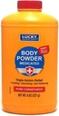 Lucky Super Soft Medicated Body Toz, 8-oz., Soothes Itch, Cools Skin, Absorbs Moisture, Dries Oozing of Zvy, Oak, Sumac