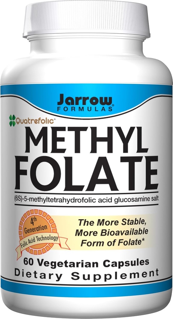 Jarow Formulas Φολικό μεθύλιο 5-MTHF συμπλήρωμα διατροφής, 400 Mg, 60 κόμης (πολυ-πακέτο)