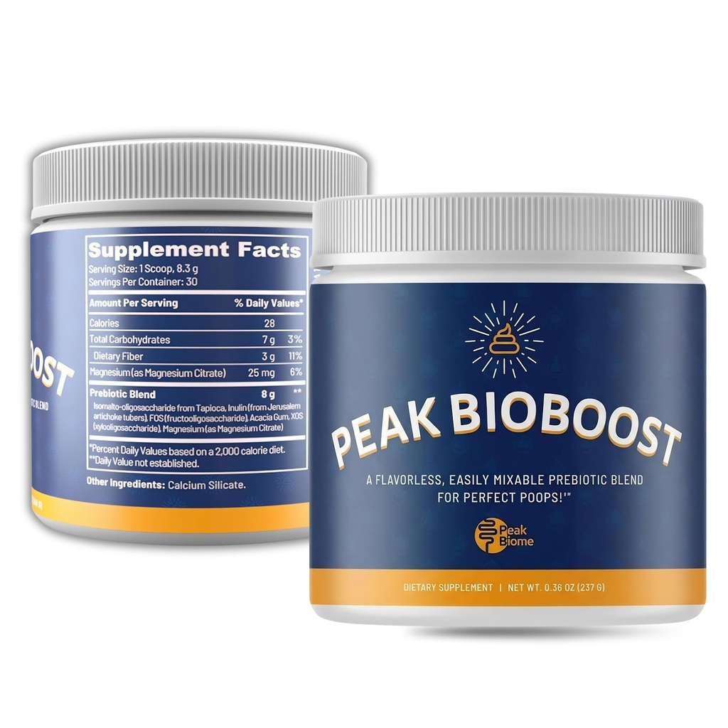 Κορυφή BioBoost - Prebiotic Fiber συμπλήρωμα - Flavorless Digestive Διατροφικά συμπληρώματα - Εύκολο στη διάλυση Prebiotic σκόνη - Δεν Γλουτένη, σόγια ή γαλακτοκομικά - 1 μήνα προσφοράς - 30 Σερβιέτες