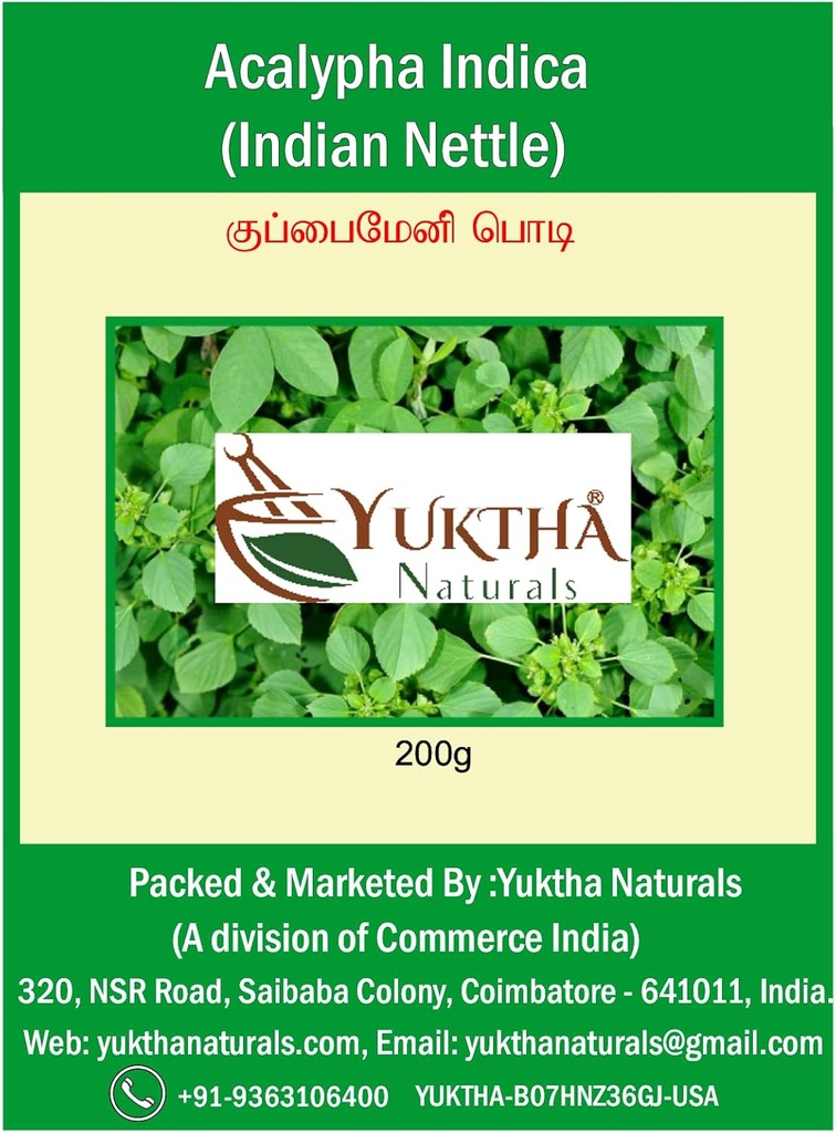 Doğallar Harita Manjari Kuppaimeni/Acalypha Indica Toz / Indian Nettle - 200g