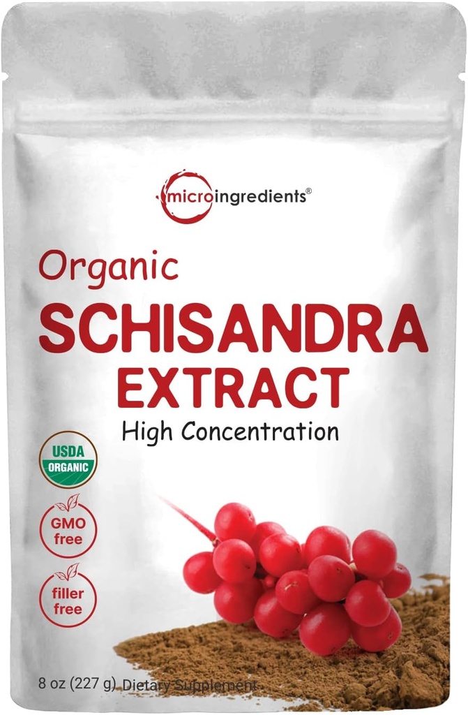 Organik Schisandra Ekstra Toz, 8 Ounce, Geleneksel Adaptogen ve Filler Ücretsiz, Pure Schisandra Supplement, Destekler Liver Detox ve Bilişsel Sağlık, Hayır GMOs