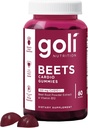 Goli Beslenme Supplement, Beets Cardio Gummy - 60 Kont - 100 mg CoQ10 & Beet Root Extract - Gluten-Free, Vegan, Non-GMO ve Gelatin-Free. Nature's Great Superfood.