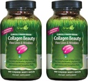 Irwin Naturals Collagen Beauty – 80 Liquid Soft-Gels – Προηγμένη επιδερμίδα, μαλλιά και νυχιών - 2 Pack
