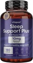 Sleep Support Plus Melatonin & Botanicals, Büyük Gece uykusu için Calm ve Rahatlama Duyguları ile Sağlıklı Bir Uyku Döngüsünü Destekleyebilir. 180 Capsules