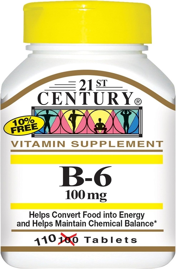 21. Yüzyıl B-6 100 mg - 110 Tablet, 6 Paket