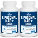 Liposomal NAD+ 500 mg + Trans-Resveratrol 300 mg,Superior Abors, True NAD Supplement NMN,Nicotinamid Riboside for Cellular Energy Metabolism & DNA Tamir,Sağlıklı Aging,120 Softgels