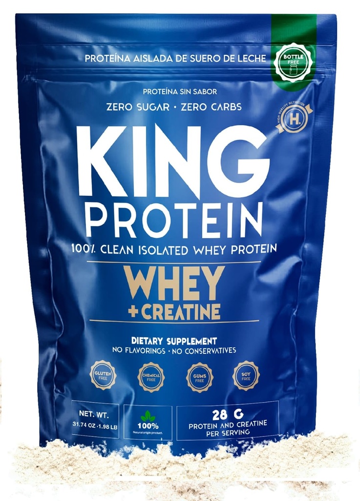 Καθαρίστε μη αρωματισμένη σκόνη πρωτεΐνης Whey Isolate με Creatine 