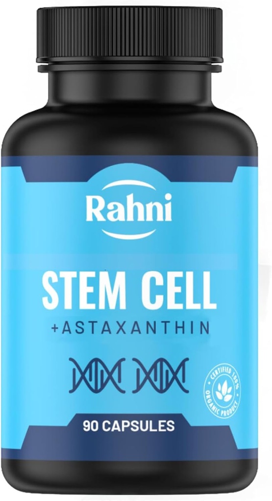Stem Hücreleri | Celulas Madres | Yaşam Kalitesini Geliştir | Astaxanthin 25 mg | Spirulina 300 mg | Doğal Formula | Malzemeler Hücreleri | 90 Capsules | Malzemeler | 90 Capsules