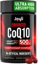 Yüksek Abhidrasyon CoQ10 500MG - Co Q 10 Supplement 120 Yumuşakgels for Heart Health &Energy Production - Coenzyme Q10 ile Geliştirilen CoQ10 Beslenme Supplements - Alternative to coq10 400 mg softgels