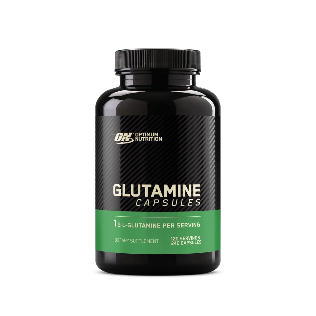 Optimum Beslenme L-Glutamine Kas Recovery Capsules, 1000 mg, 240 Kont (Package May Vary)