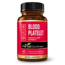Herbal Goodness Papaya Leaf Blood Platelet Capsules - 60/600 mg 20x Strength - Blood Platelet, Bone Marrow, Immune Support - Blood Cleanse Formula - Herbal Remedy - ABD'de Yap