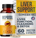 Liver Cleanse Detox - Herbal Liver Supplement with Turmeric; L-Cysteine Detox Support Liver Health; Sağlıklı Digestion - Liver Support Detox Cleanse Supplements - 60 Ct (1)