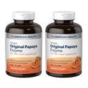 American Health Original Papaya Enzyme - 600 Μασώμενα δισκία, Συσκευασία των 2 - Το συμπλήρωμα μετά το γεύμα - Μη ΓΤΟ, Vegan - 400 Σύνολο εξυπηρετήσεων