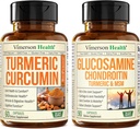 Turmeric Curcumin with Black Pepper Extract & Glucosamine Chondroitin MSM Ortak Destek Supplement Supplement Supplement