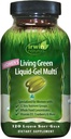 Irwin Naturals Women's Living Green Liquid-Gel Multi Vitamin - 70 Essential Nutrients, Vitaminler, Tümgılar - Hedeflenen Destek - 120 Sıvı Yumuşakgels