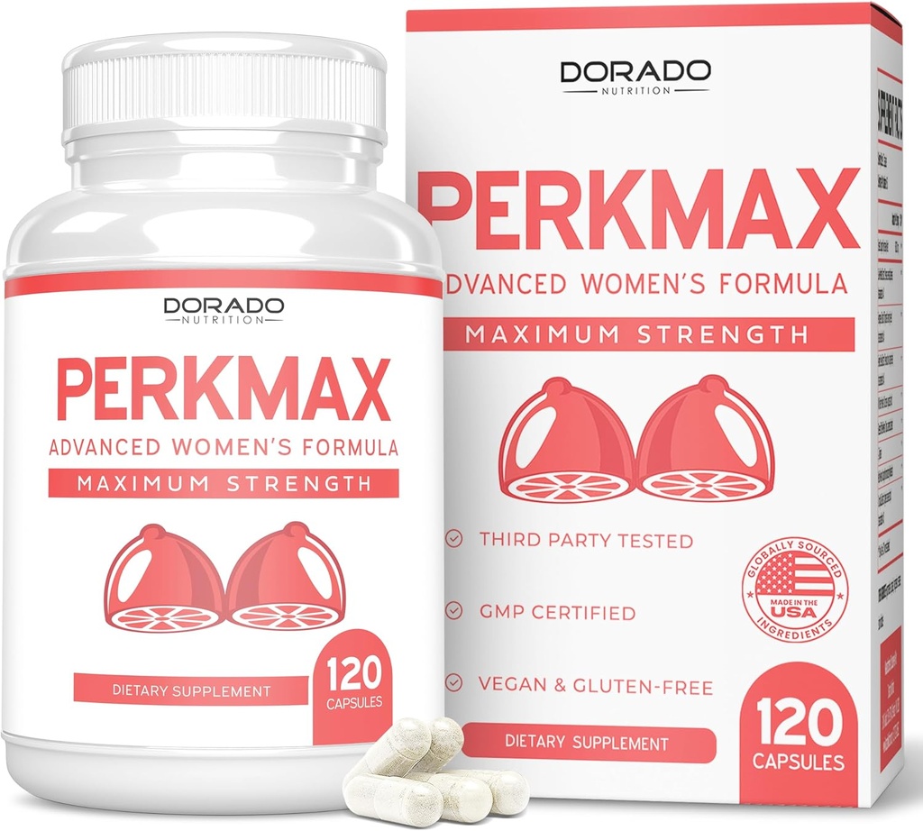 Kadın için meme Destek Pilleri (120 Kont) - Boob ve Bust Destek Kadınlar için Tamam - Fenugreek, Saw Palmetto, L-Tyrosine, Dong Quai & Fennel Tohum Ekstraksiyon Gluten Free - Non-GMO & USA MADE