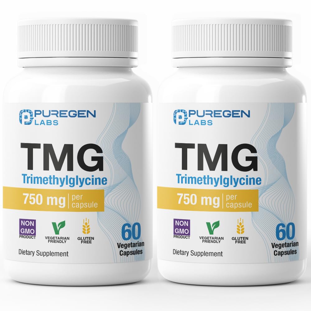Puregen Labs TMG 750 mg – Συμπλήρωμα τριμεθυλογλυκίνης – Μη Γλουτένη και Γαλακτοκομικά 
