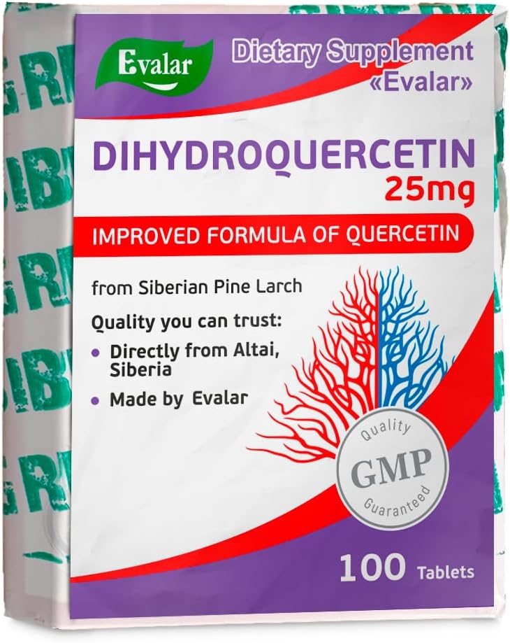 Evalar Dihydro Quercetin Σιβηρική Pine Larch Bioflavonoid 100 Tabs