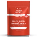 Viter Energy Caffeinated Gum 60 mg Caffeine, B Vitamins, Guarana, Sugar Free. (Cinnamon, 8oz, Bulk Bag)