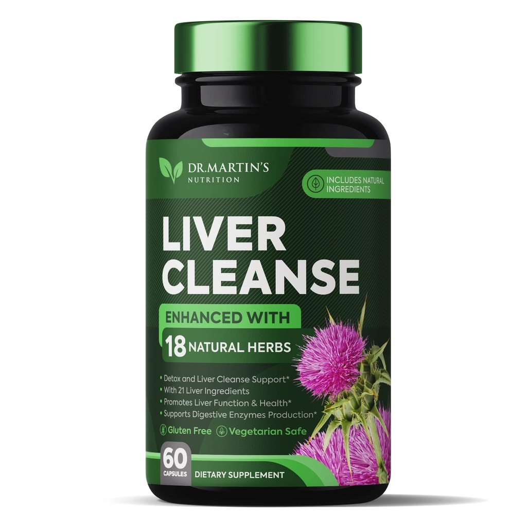 Συμπλήρωμα φόρμουλας Liver Cleanse Detox & Repair για βελτιωμένο συκώτι & κόκκαλο υγεία 