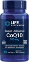 Life Extension Super Ubiquinol CoQ10, Kalp Sağlığı Tamam, Hücre Enerji, oksidatif Stres Savunma, En Az Apsiyon, 100 mg, Non-GMO, Gluten-Free, 60 softgels