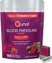 Qunol Beets Cheets για την υποστήριξη της πίεσης του αίματος, 3 σε 1 Beets + CoQ10 + εκχύλισμα σπόρων σταφυλιών, υποστηρίζει υγιή κυκλοφορία του αίματος & καρδιά υγιή ενέργεια, 90 μάσημα
