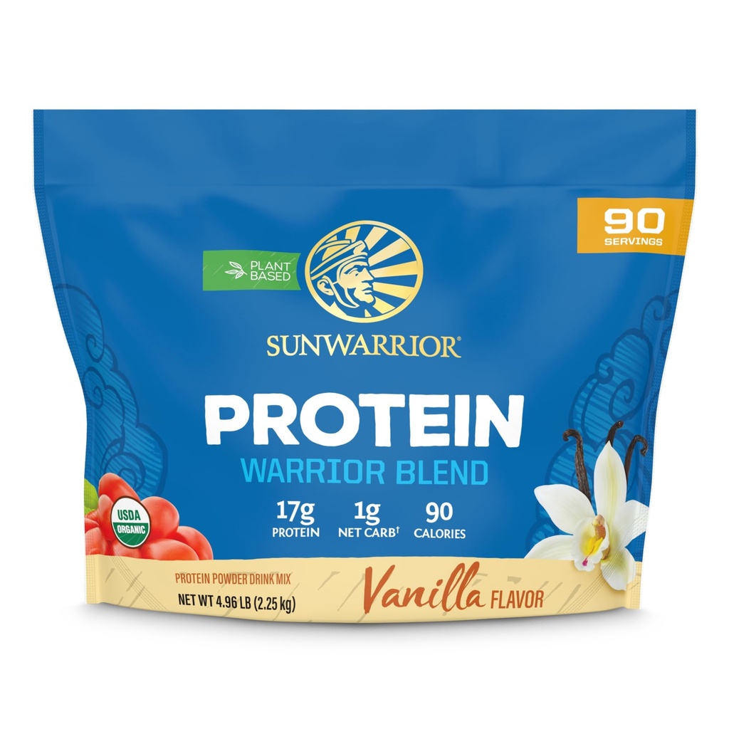Organik Bitki Tabanlı Protein Toz | Vegan Organik Protein Toz Vanilla, BCAA Amino Filler & Gluten Free (Vanilla, 90 hizmet) ile memnun edildi.